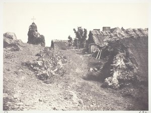 Chaumieres en Auvergne, with a Calvary