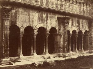Cloister of St. Trophime, Arles by Édouard Baldus