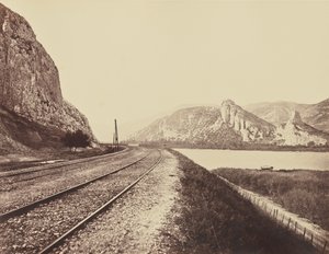 Entrance to the Donzère Pass by Édouard Baldus