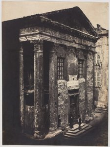 Façade, Temple of Augustus and Livia, Vienne by Édouard Baldus