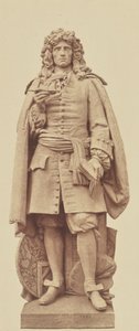 Mignard, Statue by Jean Baptiste Joseph de Bay, Decoration of the Louvre, Paris