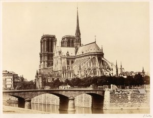 Notre-Dame (Apse) by Édouard Baldus