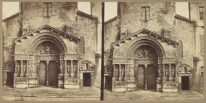 Portal, Church of Saint-Trophime, Arles by Édouard Baldus