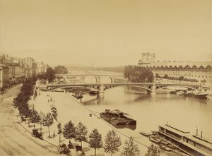 The Seine and the Ile de la Cite by Édouard Baldus