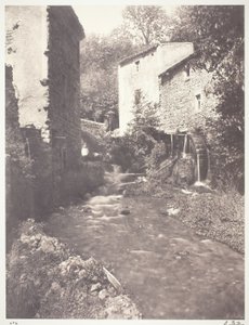 Watermills in Auvergne by Edouard Denis Baldus