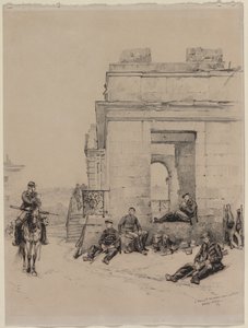Soldiers Resting by Jean Baptiste Edouard Detaille