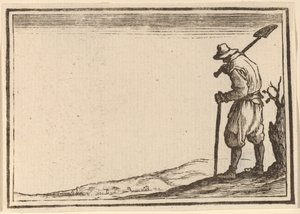 Peasant with Shovel on His Shoulder by Edouard Eckman after Jacques Callot