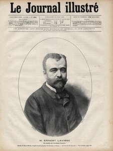 Portrait of Ernest Lavisse (1842-1922), French Historian and Academician (engraving by Navellier in 