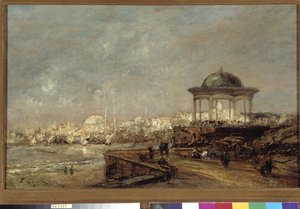 Kiosk in Stamboul in Istanbul (Constantinople) in Turkey by Edouard Jacques Dufeu