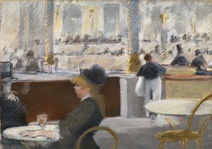 A Cafe on the Place du Theatre-Francais, c.1877-78