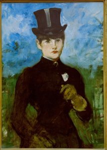 Amazon, Blue Background by Édouard Manet