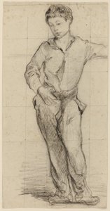 Young Man Standing (Léon Leenhoff) by Édouard Manet
