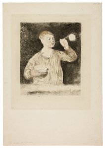 Boy Blowing Soap Bubbles by Édouard Manet