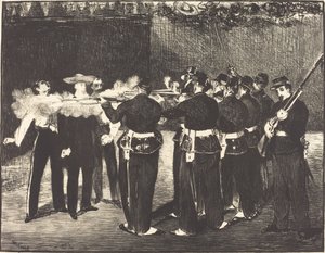 Death of Maximilian at Queretaro by Édouard Manet