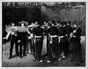Execution of Emperor Maximilian of Mexico by Édouard Manet