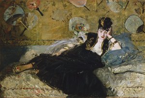 Woman with Fans by Édouard Manet