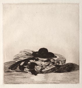 Frontispiece for an Edition of Etchings: Hat and Guitar