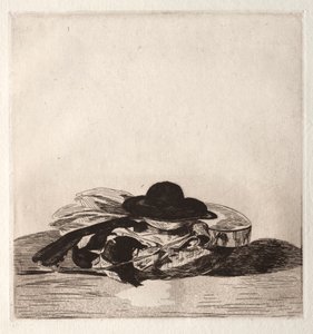 Frontispiece for an Edition of Etchings: Hat and Guitar by Édouard Manet