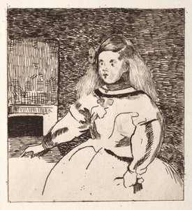 Infanta Margarita, after Velázquez by Édouard Manet