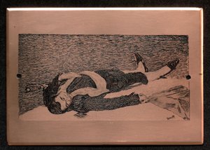The Dead Bullfighter: Engraved Plate