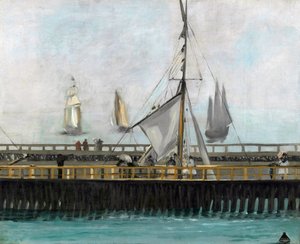 The Jetty of Boulogne-sur-Mer by Édouard Manet