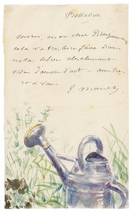 Letter to Félix Bracquemond, October 1880 by Édouard Manet