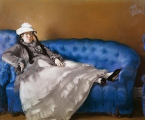 Madame Manet on the Blue Sofa