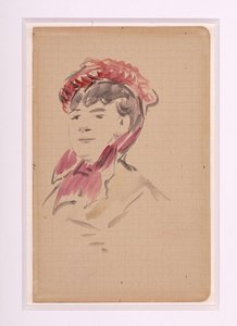 Portrait of Isabelle Lemonnier by Édouard Manet