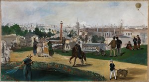 View of the 1867 Exposition Universelle by Édouard Manet