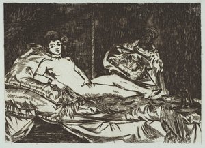 Olympia Large Plate by Édouard Manet
