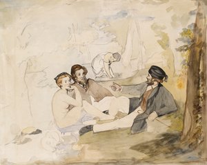 Picnic in a Wood by Édouard Manet
