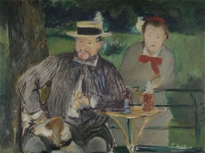 Portrait of Ernest Hoschedé with his Daughter Marthe