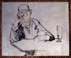 Portrait of the Irish novelist Georges Moore at the Cafe by Édouard Manet