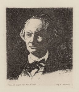 Portrait of the Poet Charles Baudelaire by Édouard Manet