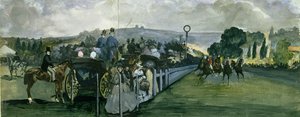 Race Course at Longchamps by Édouard Manet