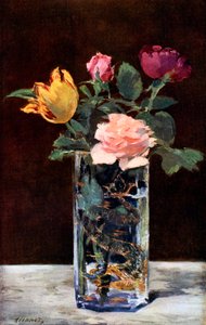 Still Life with Roses and Tulips in a Dragon Vase, 1882-1931