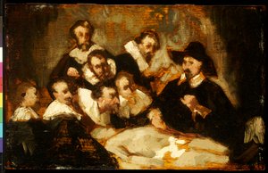 The Anatomy Lesson, after Rembrandt by Édouard Manet