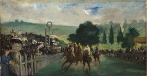 The Races at Longchamp by Édouard Manet