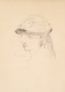 Young Girl in Round Hat, 1878-79