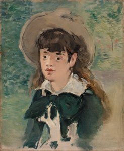 Young Girl on a Bench by Édouard Manet