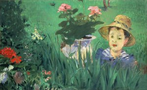 Child among Flowers (Jacques Hoschedé) by Édouard Manet