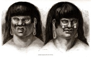 Couple of Peruvian Orejones Indians (Ccotos Tribe)