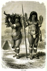 Couple of Ticuna Indians from Peru by Edouard Riou