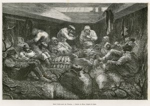 Lost and exhausted with fatigue, the crew of the expedition is collected by the Russian fishing vessel, the Nicholas, and ends the voyage in the ship
