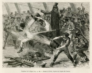 The Baptism of the Line (drawing by E. Riou) by Edouard Riou