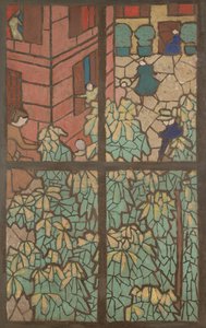 Chestnut Trees, a Cartoon for a Tiffany Stained-Glass Window by Edouard Vuillard