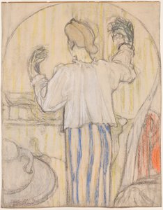 In Front of the Mirror (recto)