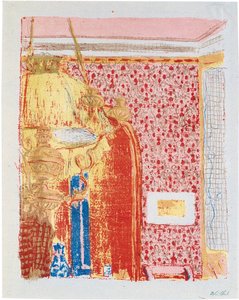 Interior with Pink Drapes II