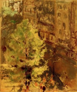 The Berlioz Square, Morning Sun Effect by Edouard Vuillard