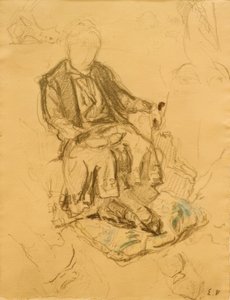 Madame Bénard Seated, Feet on a Cushion